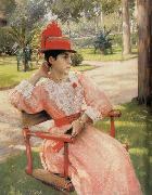 William Merritt Chase Park in the afternoon France oil painting artist